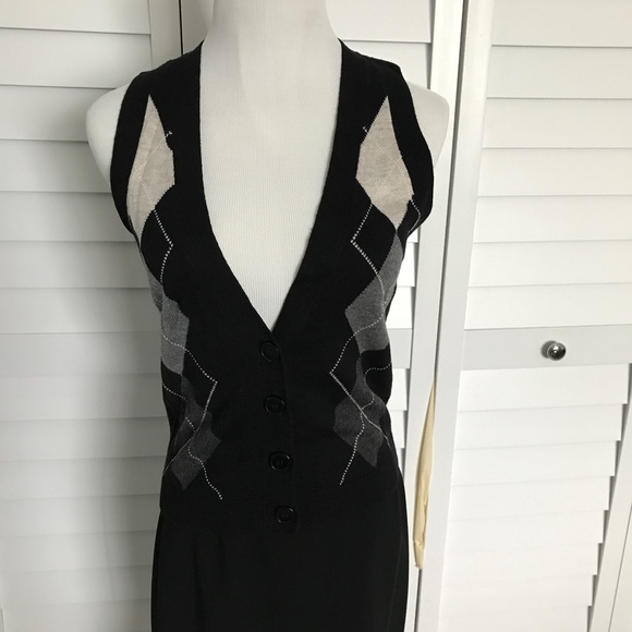 Express Design Studio NWOT buttoned Vest in Nylon, Viscose & wool blend. - Picture 1 of 7
